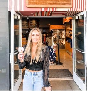 Forever 21 Black Sheer Crop